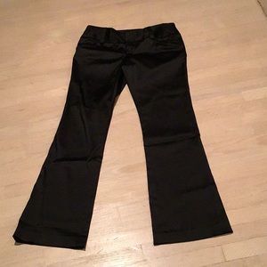 Alice and Olivia Black Satin Dress Pants size 10